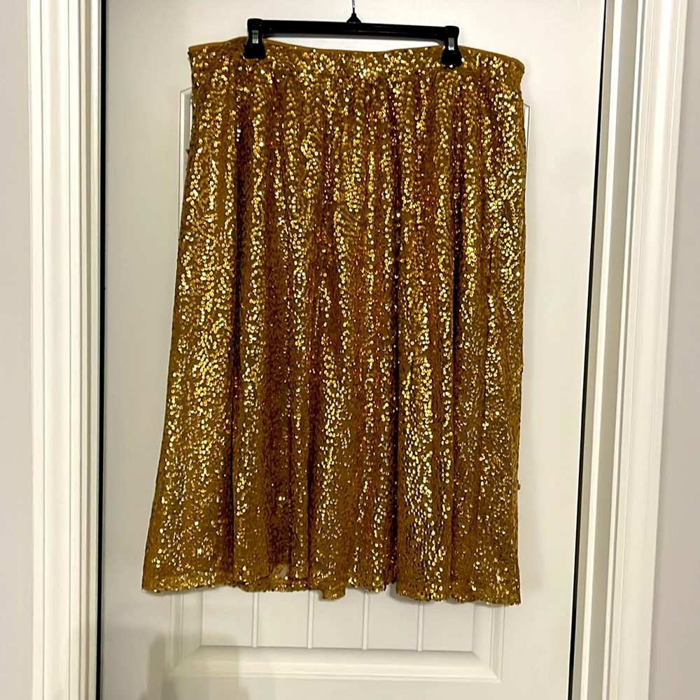 Gold Sequin Skirt